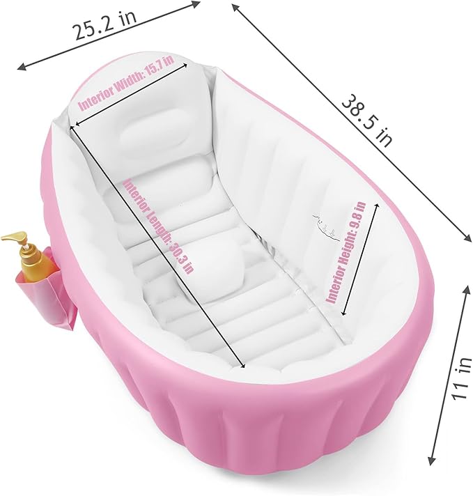 Baby Inflatable Bathtub, Portable Travel Baby