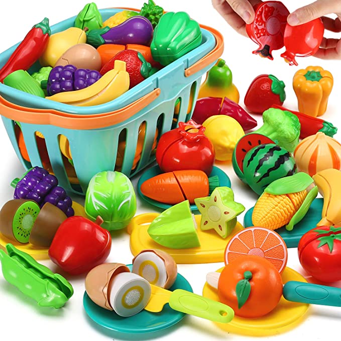 Cutting Play Food Toy for Kids Kitchen