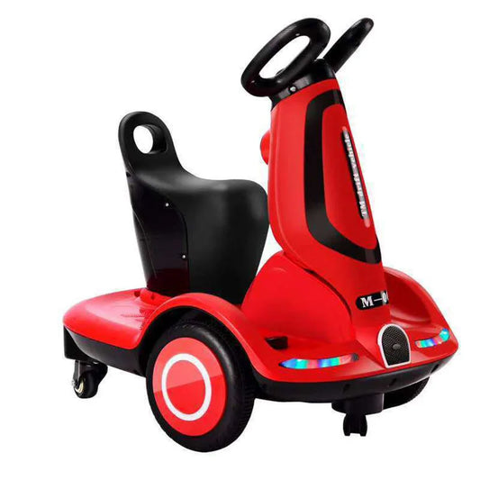 Children rotating electric motorcycle