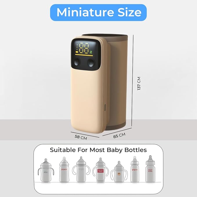 Portable Baby Bottle Warmer for Breastmilk & Formula – Fast Heating