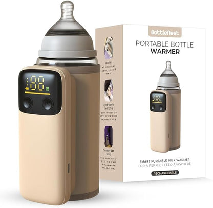 Portable Baby Bottle Warmer for Breastmilk & Formula – Fast Heating