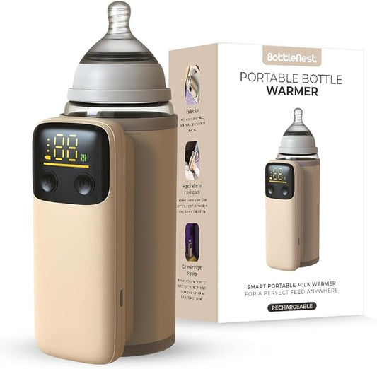 Portable Baby Bottle Warmer for Breastmilk & Formula – Fast Heating