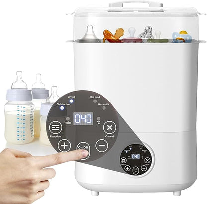 Baby Bottle Sterilizer and Dryer, 5-in-1