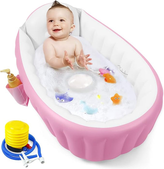 Baby Inflatable Bathtub, Portable Travel Baby