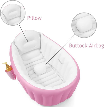 Baby Inflatable Bathtub, Portable Travel Baby