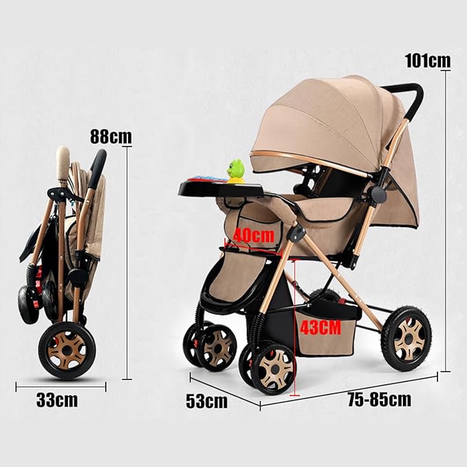 Lightweight Travel Stroller, Foldable Baby Stroller