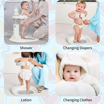 Adjustable Baby Shower Stand with Anti-Slip Base