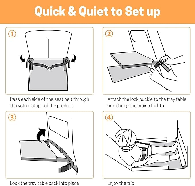 VISSO Toddler Airplane Travel Bed