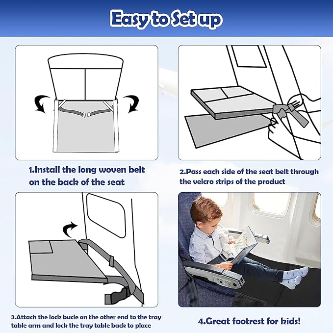 Airplane Bed for Toddler, Airplane Footrest for Kids
