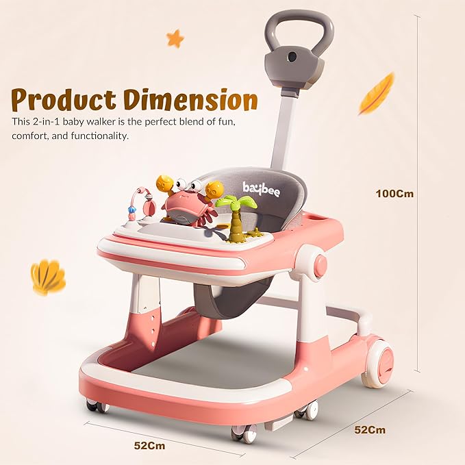 Baybee 3 in 1 Baby Walker for 6-18 Month Baby Boy Girl