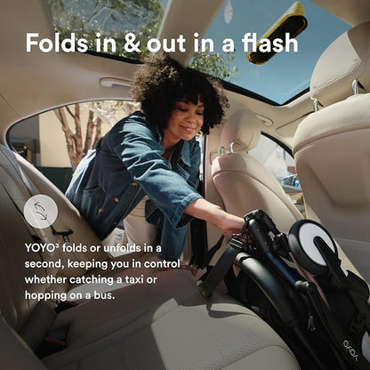 Stroller from 6 Mths - Black Frame + Seat Cushion + Canopy