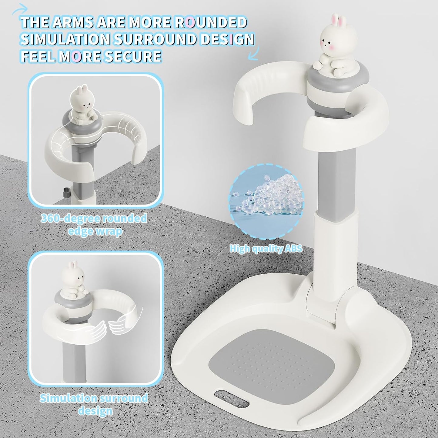 Adjustable Baby Shower Stand with Anti-Slip Base