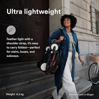 Stroller from 6 Mths - Black Frame + Seat Cushion + Canopy